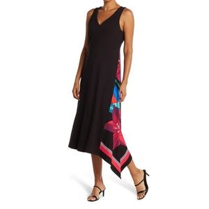 NWT Tommy Bahama Petal Perfect Asymmetrical Midi Dress